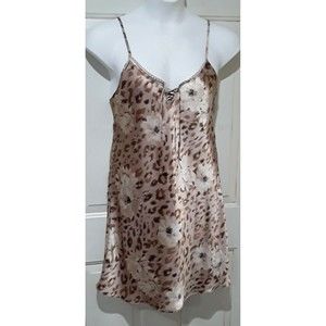 Vintage Negligee, Sophia By Delicates  Floral Chemise Size M Nightgown